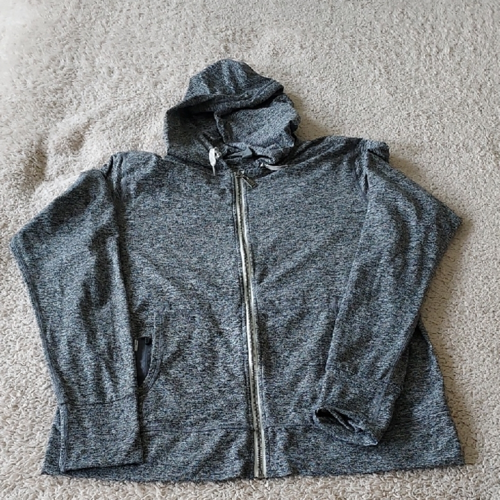 Vuori Gray Zip-Up Hoodie